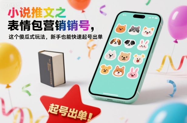 小说推文之表情包营销号，这个傻瓜式玩法，新手也能快速起号出单-尤课网创