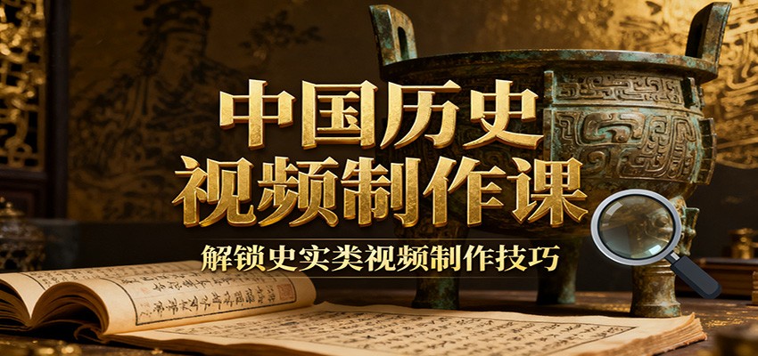 中国历史视频制作课:疆域地图集+参考文案+练习素材,解锁史实类视频制作技巧-尤课网创