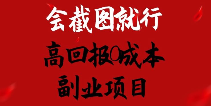 会截图就行，高回报0成本副业项目，卖离婚模板一天1.5k+【揭秘】-尤课网创